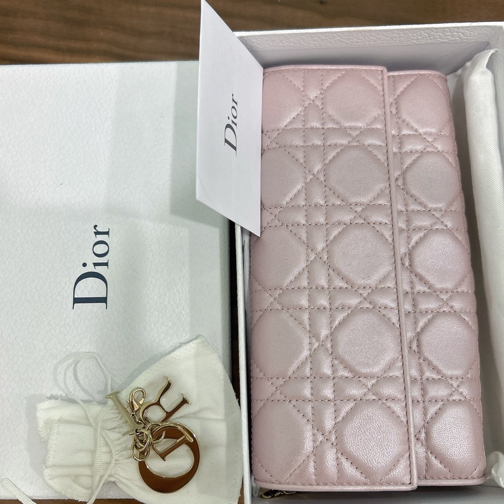 Christian Dior Lady Dior Wallet On Chain